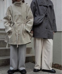 eim（エイム）の「bag set sleeve stripe trench coat / バッグセットスリーブストライプトレンチコート（トレンチコート）」