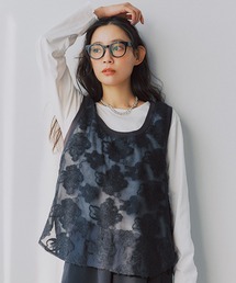 studio CLIP | フラワージャガードタンクトップセットプルオーバー(Tシャツ/カットソー)
