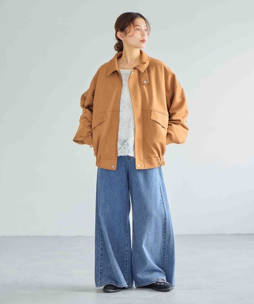 studio CLIP（スタディオクリップ）の「フラワージャガードタンクトップセットプルオーバー（Tシャツ/カットソー・レディース・オフホワイト/ブラック・FREE）」の18枚目の写真