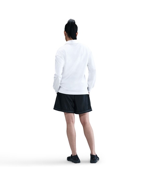 NIKE（ナイキ）の「NIKE/ナイキ W NSW ESSNTL OS LS POLO（ポロシャツ・レディース・ベージュ/ホワイト・L/XL/M/XS）」の7枚目の写真