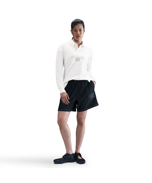 NIKE（ナイキ）の「NIKE/ナイキ W NSW ESSNTL OS LS POLO（ポロシャツ・レディース・ベージュ/ホワイト・L/XL/M/XS）」の8枚目の写真