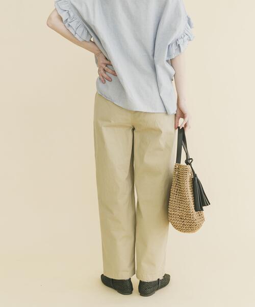ITEMS URBANRESEARCH（アイテムズ アーバンリサーチ）の「ストレートベイカーパンツ（その他パンツ・レディース・ベージュ/カーキ・FREE）」の18枚目の写真