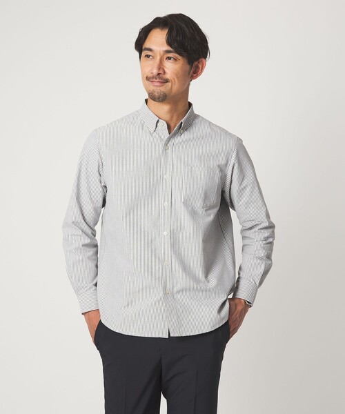 green label relaxing（グリーンレーベルリラクシング）の「【WEB限定】JUST fit オックスフォード ボタンダウン 長袖 シャツ（シャツ/ブラウス・メンズ・その他1/ホワイト/ライトブルー/ブラック・L/XL/S/M）」の4枚目の写真