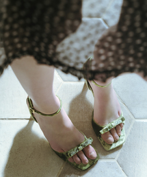 LE TALON（ルタロン）の「《WEB限定》Le decore / ル デコレ 6cm lady ribbon サンダル（サンダル）」