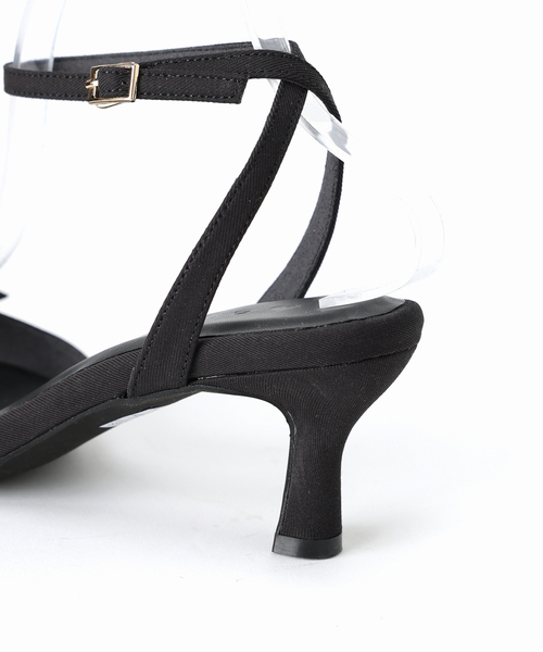 LE TALON（ルタロン）の「《WEB限定》Le decore / ル デコレ 6cm lady ribbon サンダル（サンダル・レディース・ブラウン/モスグリーン/ブラック×ブラック・SMALL/MEDIUM/LARGE/X-LARGE）」の7枚目の写真