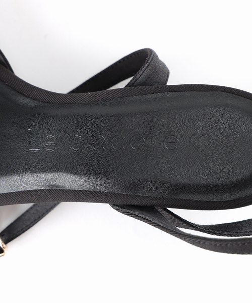 LE TALON（ルタロン）の「《WEB限定》Le decore / ル デコレ 6cm lady ribbon サンダル（サンダル・レディース・ブラウン/モスグリーン/ブラック×ブラック・SMALL/MEDIUM/LARGE/X-LARGE）」の11枚目の写真