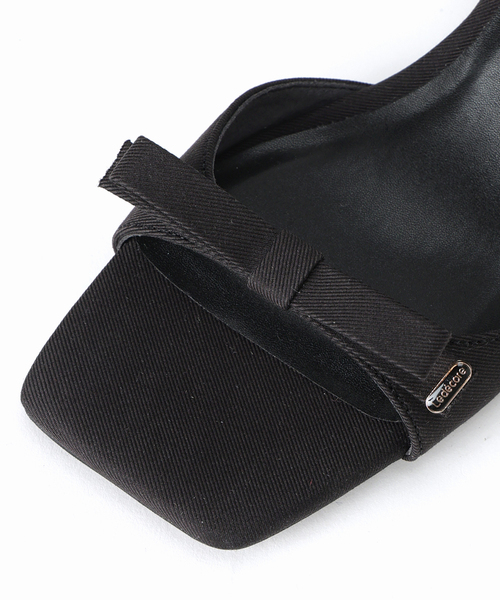 LE TALON（ルタロン）の「《WEB限定》Le decore / ル デコレ 6cm lady ribbon サンダル（サンダル・レディース・ブラウン/モスグリーン/ブラック×ブラック・SMALL/MEDIUM/LARGE/X-LARGE）」の12枚目の写真