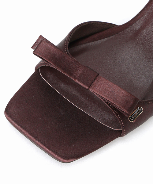 LE TALON（ルタロン）の「《WEB限定》Le decore / ル デコレ 6cm lady ribbon サンダル（サンダル・レディース・ブラウン/モスグリーン/ブラック×ブラック・SMALL/MEDIUM/LARGE/X-LARGE）」の13枚目の写真