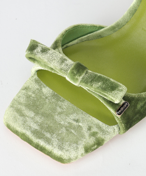 LE TALON（ルタロン）の「《WEB限定》Le decore / ル デコレ 6cm lady ribbon サンダル（サンダル・レディース・ブラウン/モスグリーン/ブラック×ブラック・SMALL/MEDIUM/LARGE/X-LARGE）」の14枚目の写真