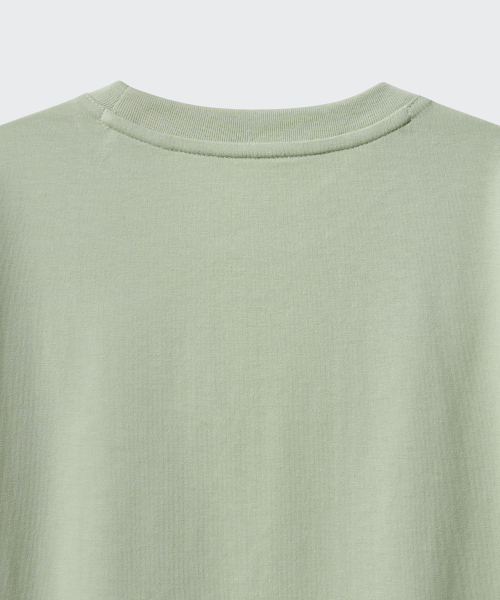 MUSINSA STANDARD KIDS（ムシンサスタンダードキッズ）の「[クールスタンダード] リラックスドクルーネックTシャツ [ペイルグリーン]（Tシャツ/カットソー・レディース・その他・100/110/120/130/140/150/160）」の7枚目の写真