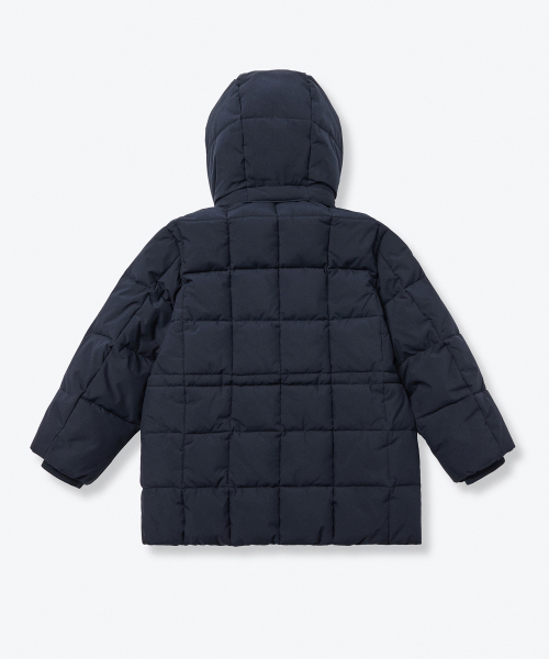 MUSINSA STANDARD KIDS（ムシンサスタンダードキッズ）の「カラコラムパディングパーカー [ネイビー]（ブルゾン・レディース・その他・100/110/120/130/140/150）」の3枚目の写真