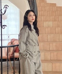 AS KNOW AS plus（アズノゥアズプラス）の「◯ダブルボタンテーラードジャケット　セットアップ可能（テーラードジャケット）」