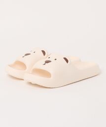 Lace Ladies（レースレディース）の「アニマル フェイス カラー オープン スリッパ（ルームシューズ/スリッパ）」