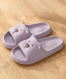 Lace Ladies（レースレディース）の「アニマル フェイス カラー オープン スリッパ（ルームシューズ/スリッパ）」