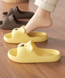 Lace Ladies（レースレディース）の「アニマル フェイス カラー オープン スリッパ（ルームシューズ/スリッパ）」