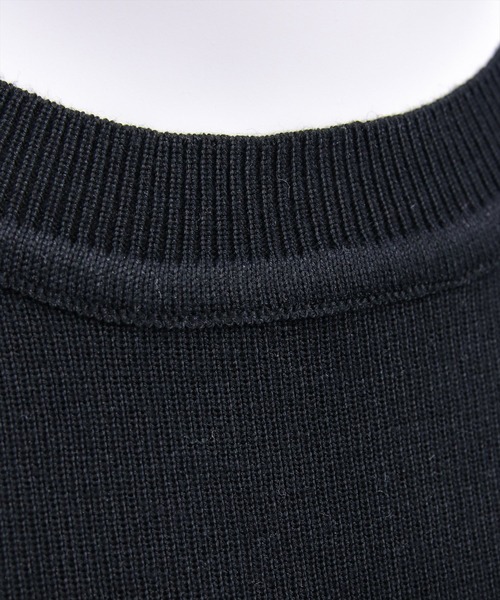 CLEAR BASIC（クリアベーシック）の「ニットベスト＆裾フリルブラウスセット[オフィスカジュアル レイヤード]≪新作≫（シャツ/ブラウス・レディース・ブラック/グレー/ネイビー・F）」の12枚目の写真