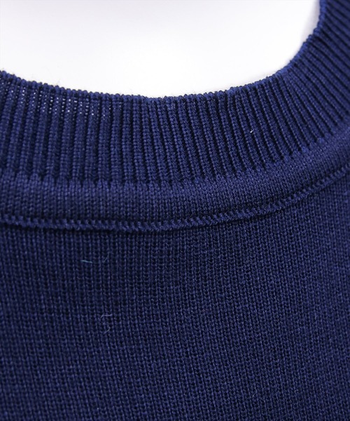 CLEAR BASIC（クリアベーシック）の「ニットベスト＆裾フリルブラウスセット[オフィスカジュアル レイヤード]≪新作≫（シャツ/ブラウス・レディース・ブラック/グレー/ネイビー・F）」の5枚目の写真