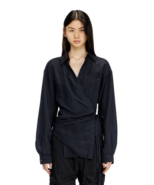 DIESEL(ディーゼル)の「ウィメンズ C-DELPHOS-S3(シャツ/ブラウス・レディース・ブラック・36/38/40/42)」の4枚目の写真