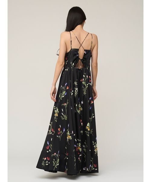 SNIDEL（スナイデル）の「【WEB限定00サイズあり】ボタニカルパターンキャミワンピース（ワンピース・レディース・イエロー/ベージュ/ブラック・0/1/00）」の8枚目の写真