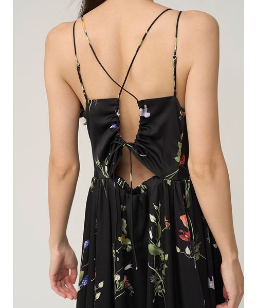 SNIDEL（スナイデル）の「【WEB限定00サイズあり】ボタニカルパターンキャミワンピース（ワンピース・レディース・イエロー/ベージュ/ブラック・0/1/00）」の11枚目の写真