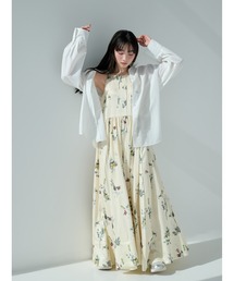 SNIDEL | 【WEB限定00サイズあり】ボタニカルパターンキャミワンピース(ワンピース)