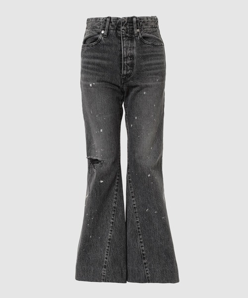 TANAKA(タナカ)の「FLARE JEAN TROUSERS(デニムパンツ・レディース・グレー・26/25)」の1枚目の写真