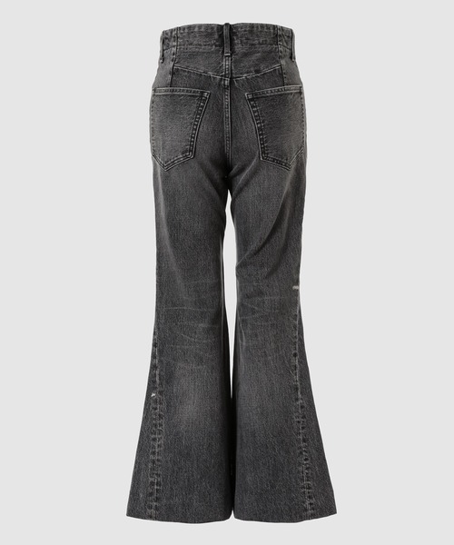 TANAKA(タナカ)の「FLARE JEAN TROUSERS(デニムパンツ・レディース・グレー・26/25)」の6枚目の写真