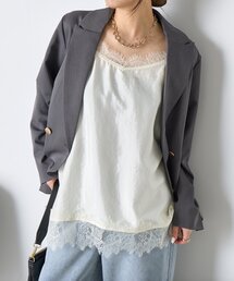 Jena espace merveilleux | 【シンプルコーデを格上げ】レースキャミソール(シャツ/ブラウス)