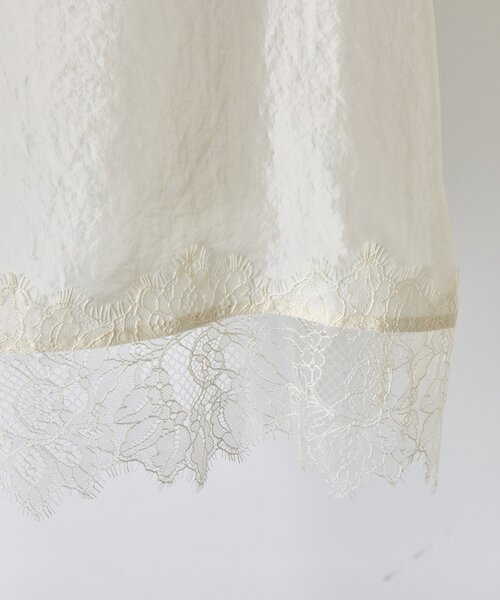 Jena espace merveilleux（ジェナ　エスパスメルヴェイユ）の「【シンプルコーデを格上げ】レースキャミソール（シャツ/ブラウス・レディース・アイボリー/ブラック・FREE）」の15枚目の写真