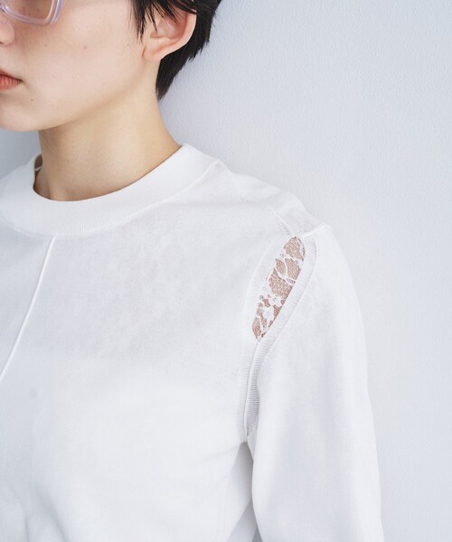 CODE A(コードエー)の「slit pullover knit(ニット/セーター・レディース・ピンク/ホワイト/グレー/ブラック・00)」の12枚目の写真