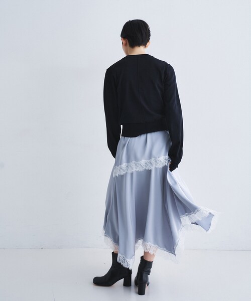 CODE A(コードエー)の「slit pullover knit(ニット/セーター・レディース・ピンク/ホワイト/グレー/ブラック・00)」の9枚目の写真