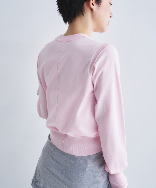 CODE A(コードエー)の「slit pullover knit(ニット/セーター・レディース・ピンク/ホワイト/グレー/ブラック・00)」の7枚目の写真