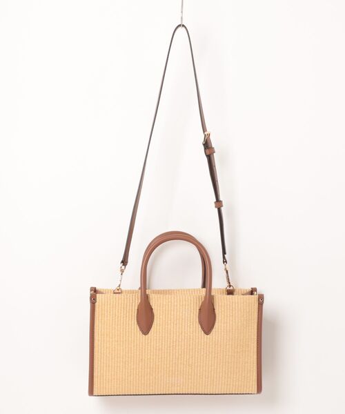 MICHAEL KORS(マイケルコース)の「MIRELLA EW トップジップ サッチェル ミディアム(かごバッグ・レディース・ブラウン系・FREE)」の2枚目の写真