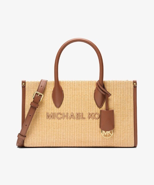 MICHAEL KORS(マイケルコース)の「MIRELLA EW トップジップ サッチェル ミディアム(かごバッグ・レディース・ブラウン系・FREE)」の1枚目の写真