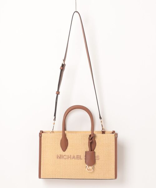 MICHAEL KORS(マイケルコース)の「MIRELLA EW トップジップ サッチェル ミディアム(かごバッグ・レディース・ブラウン系・FREE)」の8枚目の写真