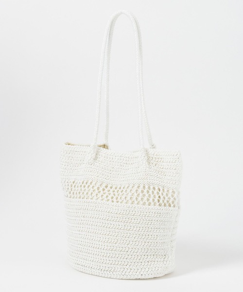 LEPSIM（レプシィム）の「メタリックヤーントート　646439【KKfashion紹介アイテム】（ショルダーバッグ・レディース・ブラウン/ブラック/グレー系その他/シルバー/ピンク/ライトグリーン/オフホワイト・ONE SIZE）」の2枚目の写真
