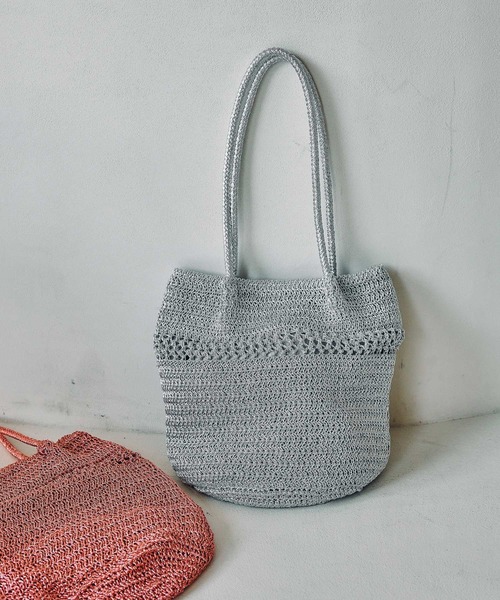 LEPSIM（レプシィム）の「メタリックヤーントート　646439（ショルダーバッグ・レディース・ブラウン/ブラック/グレー系その他/シルバー/ピンク/ライトグリーン・ONE SIZE）」の6枚目の写真