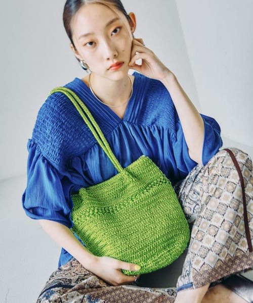 LEPSIM（レプシィム）の「メタリックヤーントート　646439（ショルダーバッグ・レディース・ブラウン/ブラック/グレー系その他/シルバー/ピンク/ライトグリーン・ONE SIZE）」の5枚目の写真