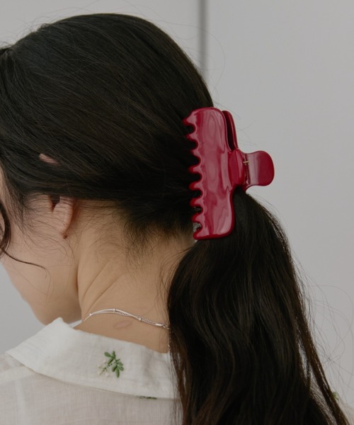 Aunt Marie's(アントマリーズ)の「カラーヘアクリップ(バレッタ/ヘアクリップ・レディース・ブラウン/レッド/ベージュ・FREE)」の5枚目の写真