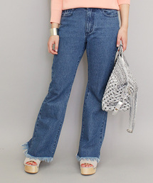 mystic | 【mystic】裾フリンジデニムパンツ(デニムパンツ)