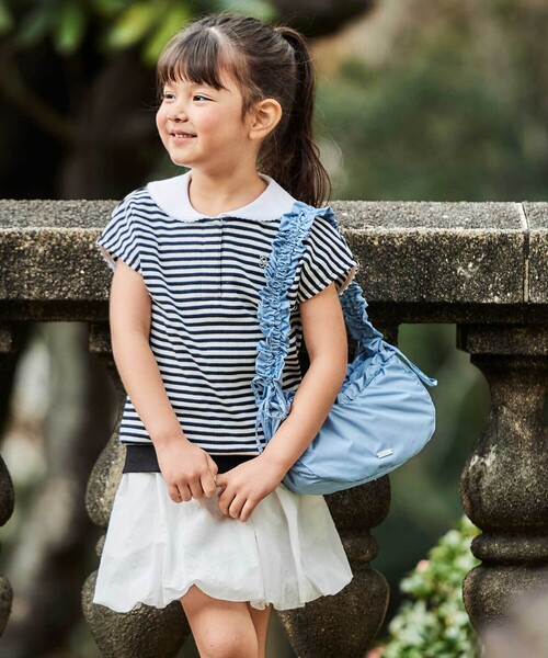 BeBe(ベベ)の「シアータフタバルーンスカート(スカート・キッズ・ホワイト/ブルー・140cm/130cm/150cm/120cm)」の10枚目の写真