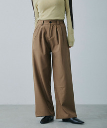 フロントタック セミワイドスラックスパンツ / Front Tuck Semi-Wide Slacks
