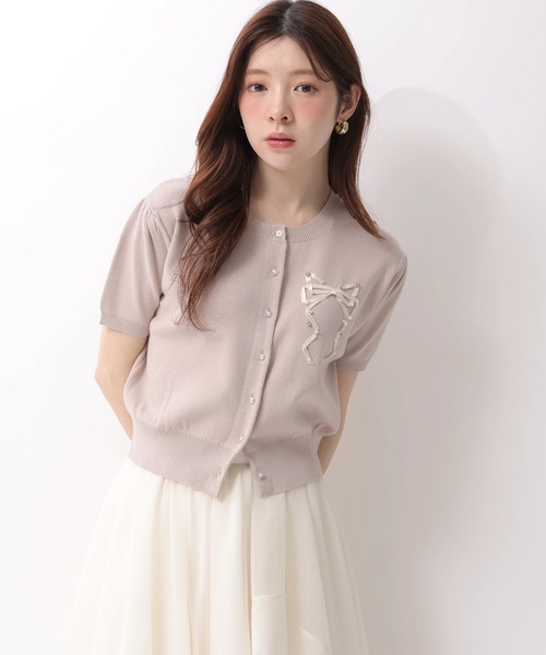 リランドチュール 今期完売刺繍Vニット Rirandture - リランドチュール ♡7部袖前後V刺繍ニットの通販 by emir