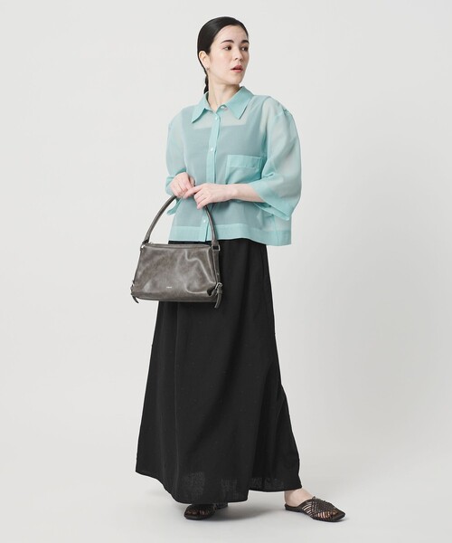 BEAUTY&YOUTH UNITED ARROWS（ビューティーアンドユースユナイテッドアローズ）の「麻ブレンド ドット フレアロングスカート（スカート・レディース・ナチュラル/ブラック・XS/M/S）」の8枚目の写真