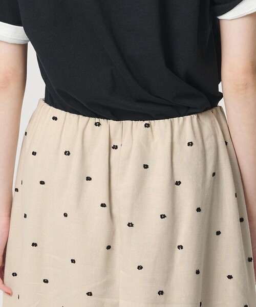 BEAUTY&YOUTH UNITED ARROWS（ビューティーアンドユースユナイテッドアローズ）の「麻ブレンド ドット フレアロングスカート（スカート・レディース・ナチュラル/ブラック・XS/M/S）」の14枚目の写真