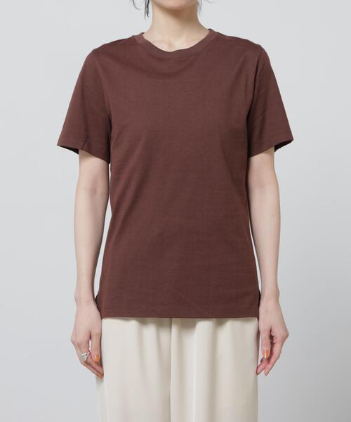NANO universe(ナノユニバース)の「Anti Soaked(R) 汗染み防止カラフルクルーTシャツ(Tシャツ/カットソー・レディース・レッド/ブラウン/ライトピンク/ブルーグレー/ライトイエロー・FREE)」の15枚目の写真