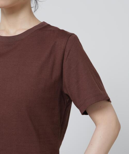 NANO universe(ナノユニバース)の「Anti Soaked(R) 汗染み防止カラフルクルーTシャツ(Tシャツ/カットソー・レディース・レッド/ブラウン/ライトピンク/ブルーグレー/ライトイエロー・FREE)」の19枚目の写真
