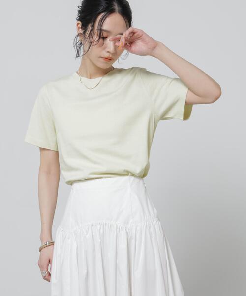 NANO universe(ナノユニバース)の「Anti Soaked(R) 汗染み防止カラフルクルーTシャツ(Tシャツ/カットソー・レディース・レッド/ブラウン/ライトピンク/ブルーグレー/ライトイエロー・FREE)」の22枚目の写真