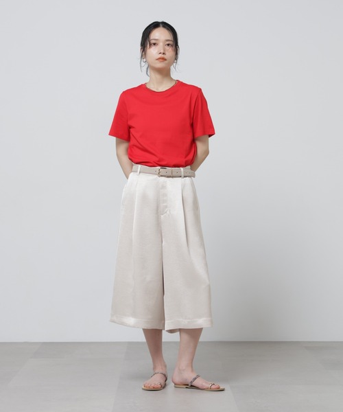 NANO universe（ナノユニバース）の「Anti Soaked(R) 汗染み防止カラフルクルーTシャツ（Tシャツ/カットソー・レディース・レッド/ブラウン/ライトピンク/ブルーグレー/ライトイエロー・FREE）」の8枚目の写真