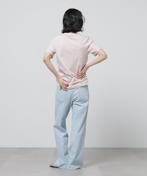 NANO universe（ナノユニバース）の「Anti Soaked(R) 汗染み防止カラフルクルーTシャツ（Tシャツ/カットソー・レディース・レッド/ブラウン/ライトピンク/ブルーグレー/ライトイエロー・FREE）」の15枚目の写真